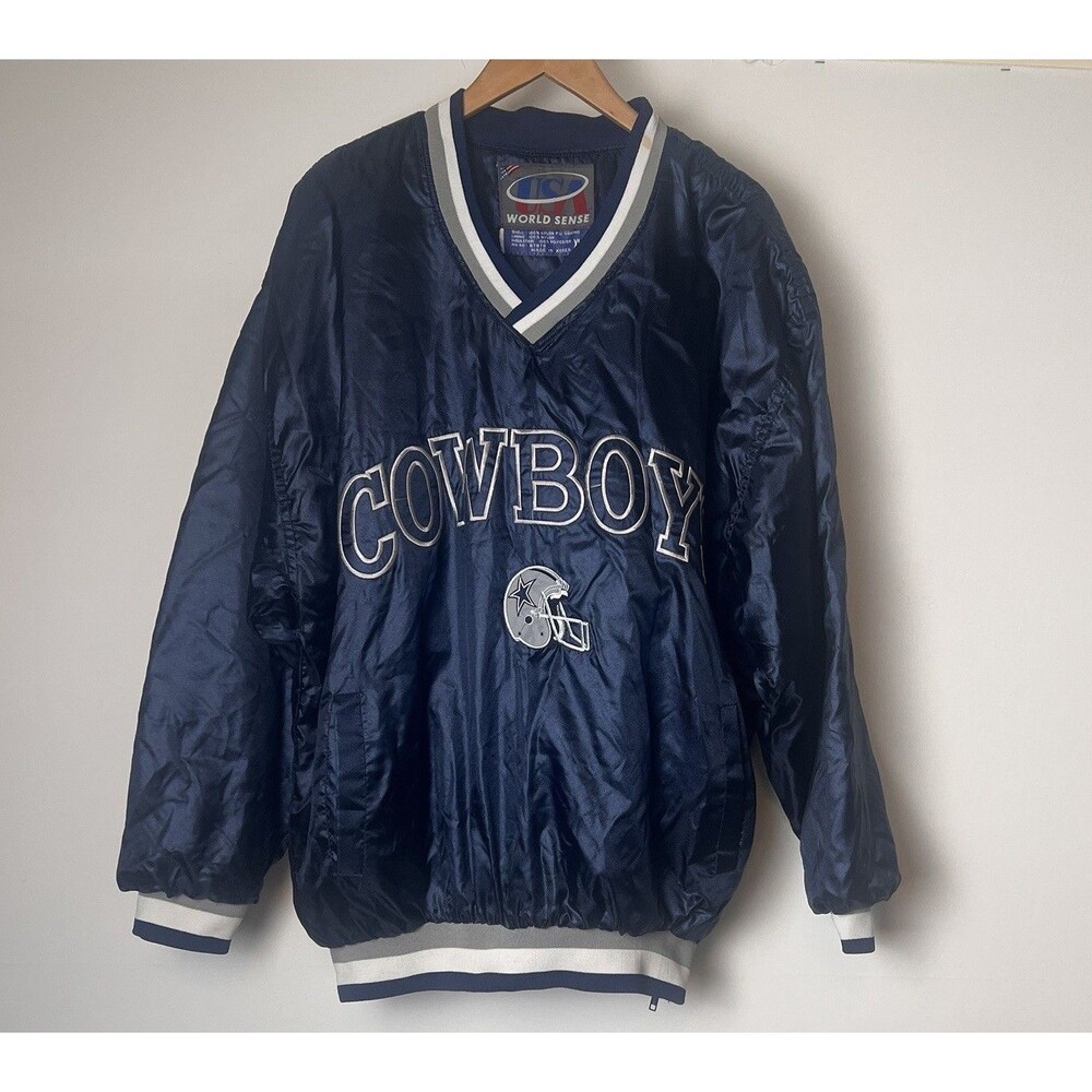 Vintage 1990s Dallas Cowboys NFL Football Pullover Jacket XL  Made in Korea